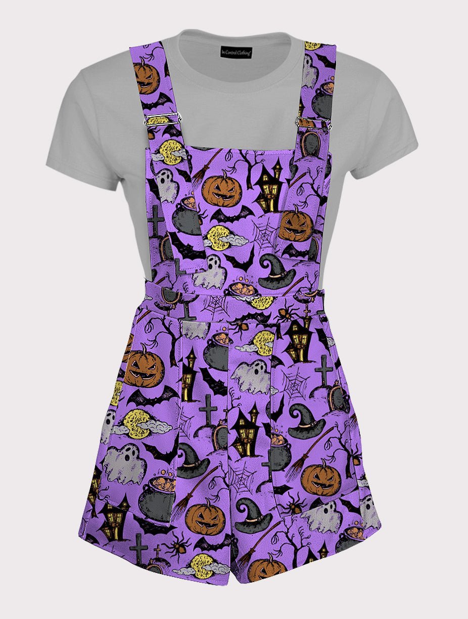 Haunted Horror Overall Pattern Overalls - In Control Clothing