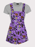 Haunted Horror Overall Pattern Overalls - In Control Clothing