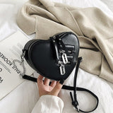 Heart Blade Zipper Chain Crossbody Bag - In Control Clothing