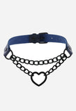 Heart Chain Choker Necklace - In Control Clothing