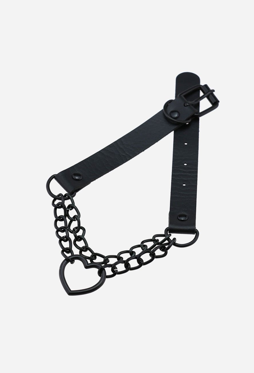 Heart Chain Choker Necklace - In Control Clothing
