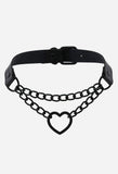 Heart Chain Choker Necklace - In Control Clothing