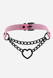 Heart Chain Choker Necklace - In Control Clothing