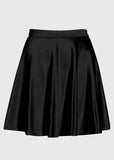 High Waist Black Solid skirt - In Control Clothing