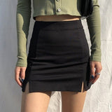 High Waist Elegant Slim Mini Skirt - In Control Clothing