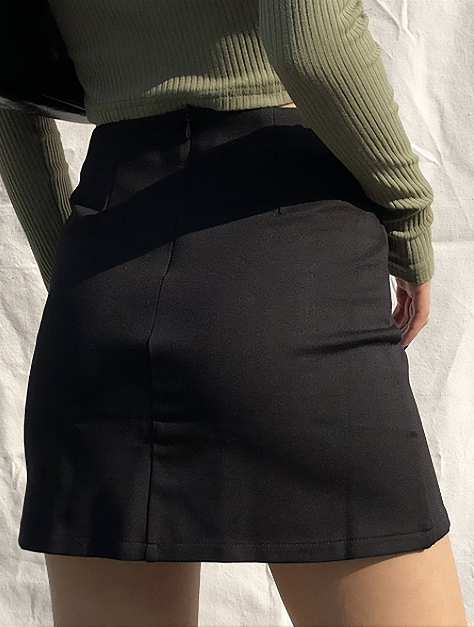 High Waist Elegant Slim Mini Skirt - In Control Clothing
