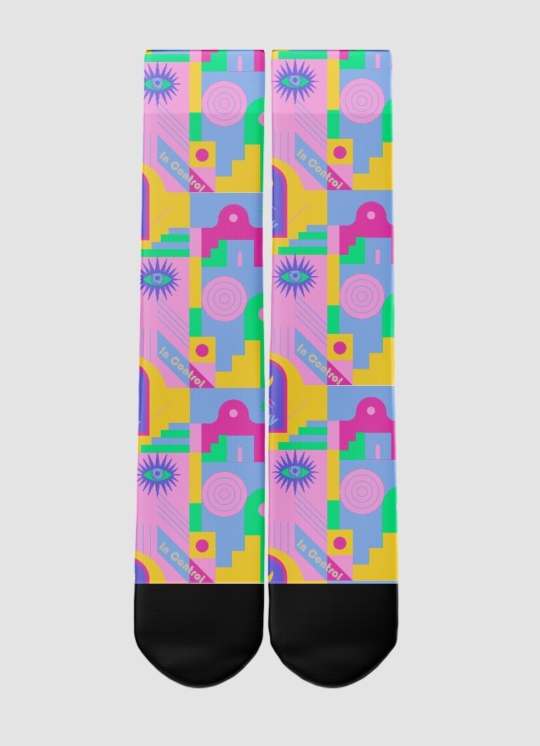 Iméra Abstract Town Crew Socks - In Control Clothing