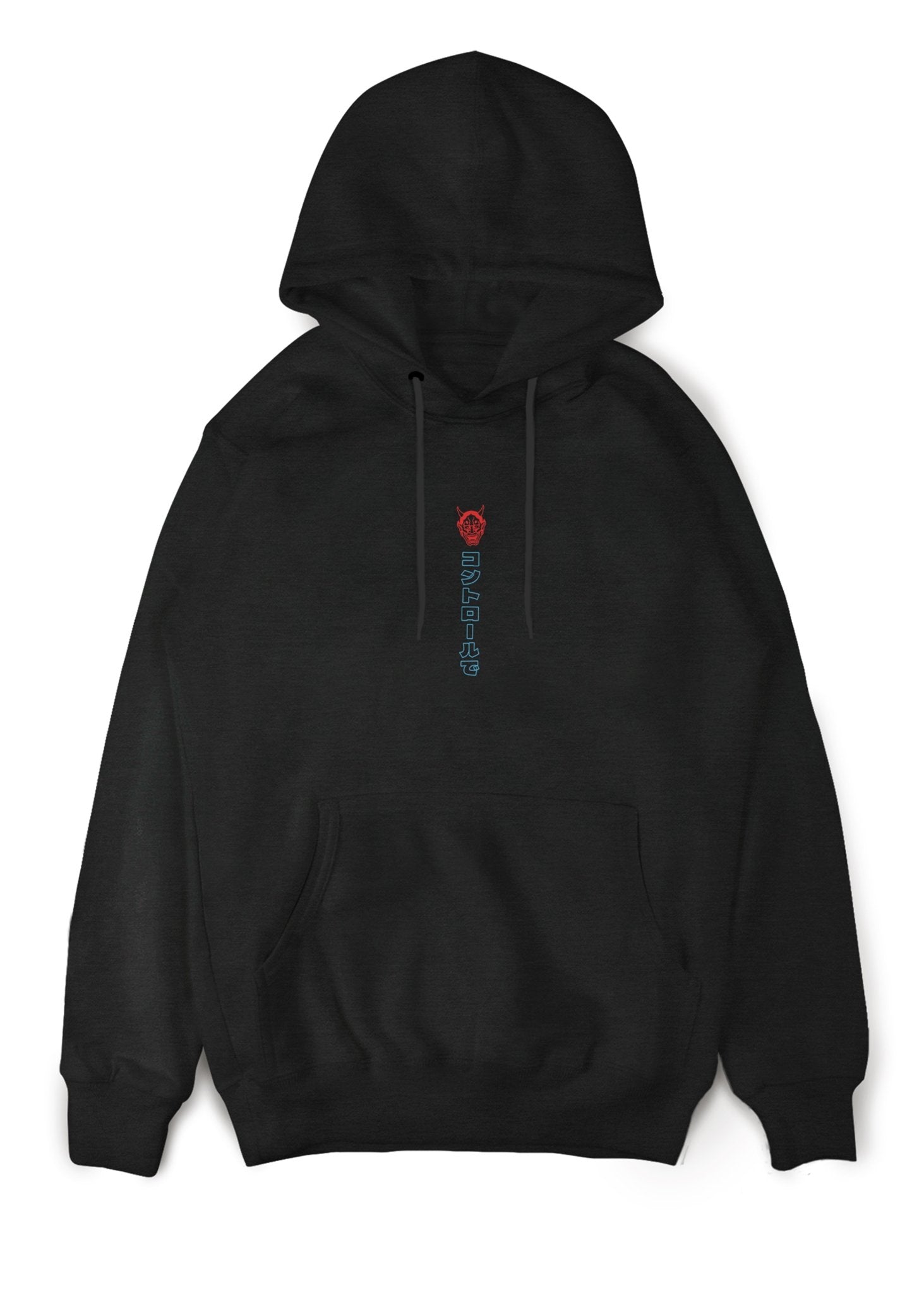 In Control Hannya Mask Black Hoodie - In Control Clothing