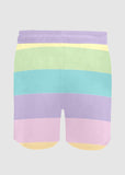 In Control Pastel Stripe Mens Mid Length Swim Trunks - In Control Clothing