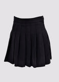 Into The Night Black Pleated Skirt - In Control Clothing