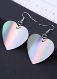 Iridescent Heart Shape Earrings - In Control Clothing