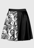 Japanese Hannya Gothic Skirt - In Control Clothing
