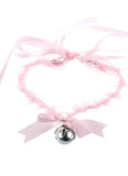 Kawaii Bell Ribbon Bow Collar Necklace - In Control Clothing