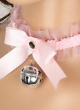 Kawaii Bell Ribbon Bow Collar Necklace - In Control Clothing