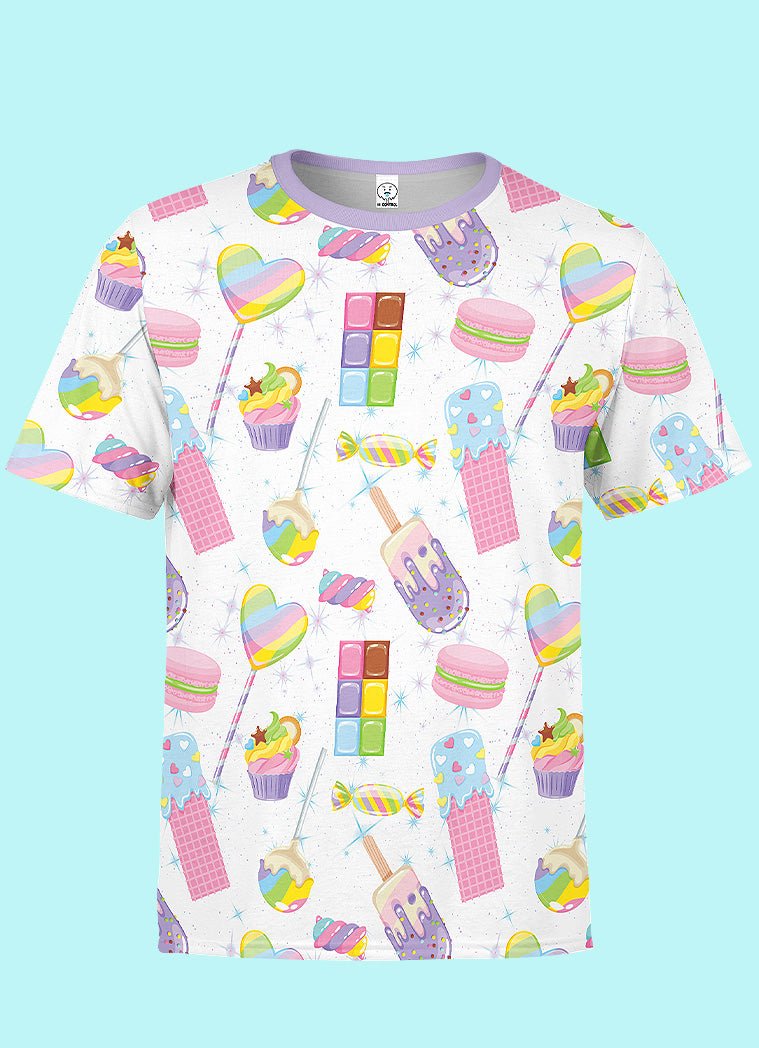 Kawaii Candy Pattern T-Shirt - In Control Clothing