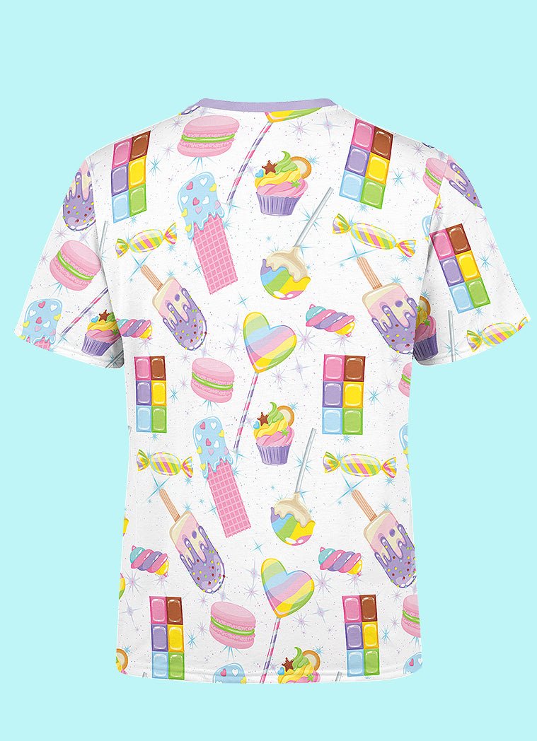 Kawaii Candy Pattern T-Shirt - In Control Clothing