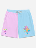 Kawaii Color Block Treat Mid-Length Shorts - In Control Clothing