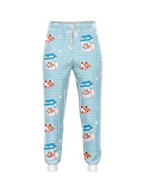 Kawaii Cow Milk Joggers