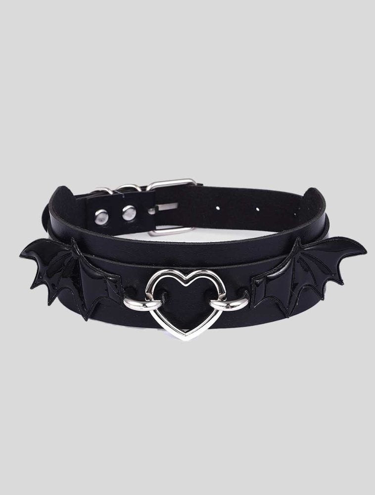 Kawaii Goth Black Choker Necklace - In Control Clothing