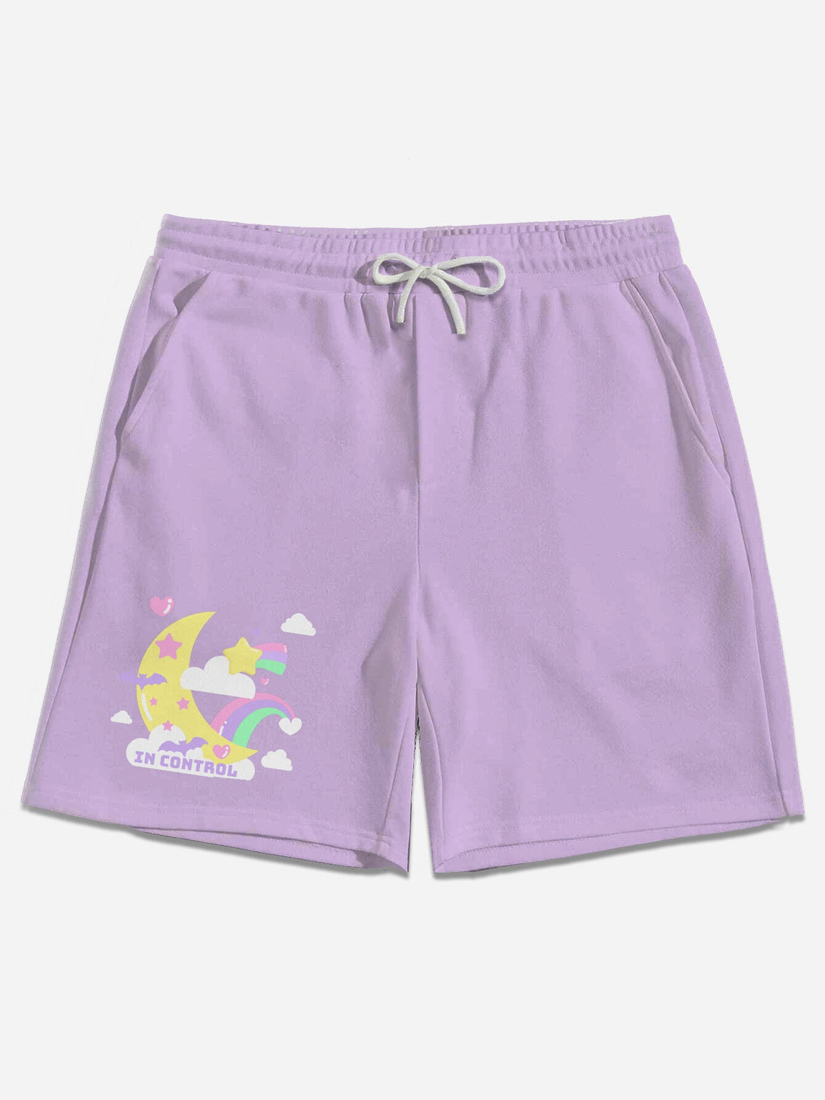 Kawaii Moon Shorts - In Control Clothing