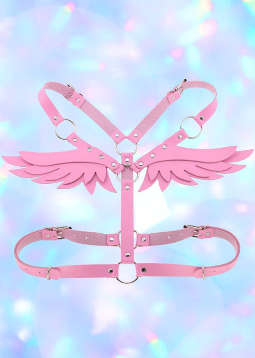 Kawaii Pink Magical Wings Body Harness