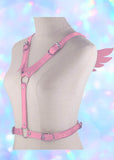 Kawaii Pink Magical Wings Body Harness - In Control Clothing