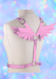 Kawaii Pink Magical Wings Body Harness - In Control Clothing