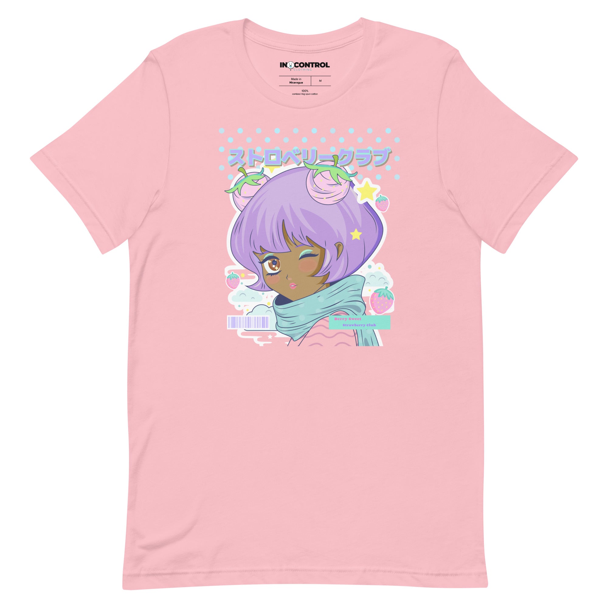 Kawaii Strawberry Club Unisex T-Shirt - In Control Clothing