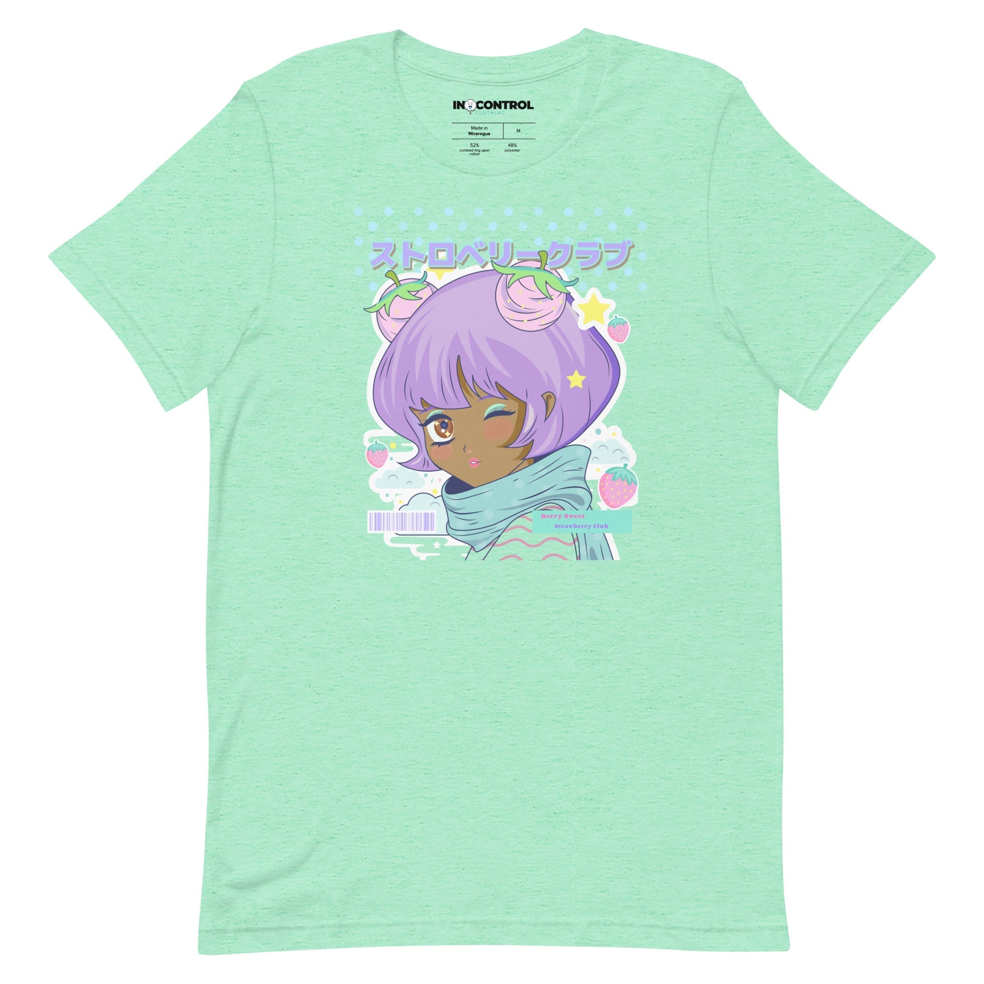 Kawaii Strawberry Club Unisex T-Shirt - In Control Clothing