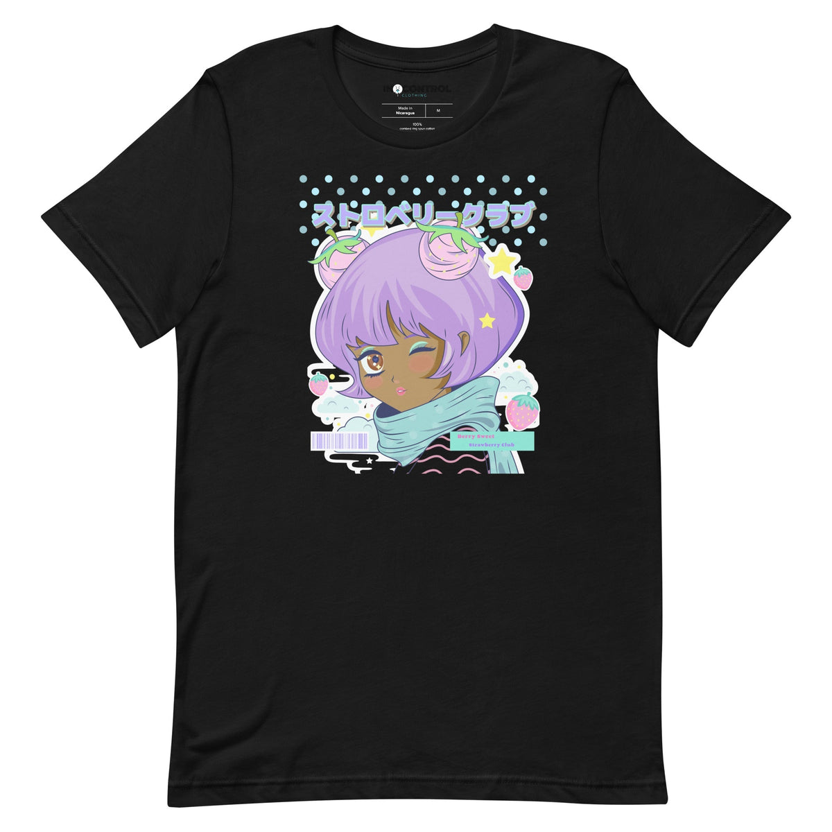 Kawaii Strawberry Club Unisex T-Shirt - In Control Clothing