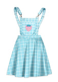 Kawaii Strawberry Gird Dress Overalls - In Control Clothing