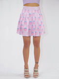 Kawaii Strawberry Pleated Skirt - In Control Clothing
