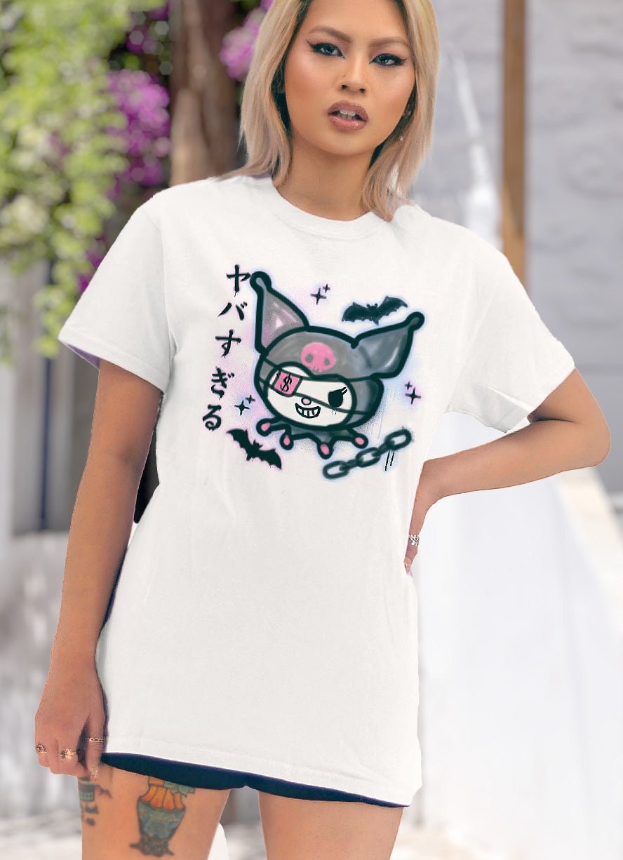 Kuromi Evil Bunny Graphic T-Shirt - In Control Clothing