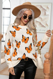 Long Sleeve Butterfly Sweater - In Control Clothing
