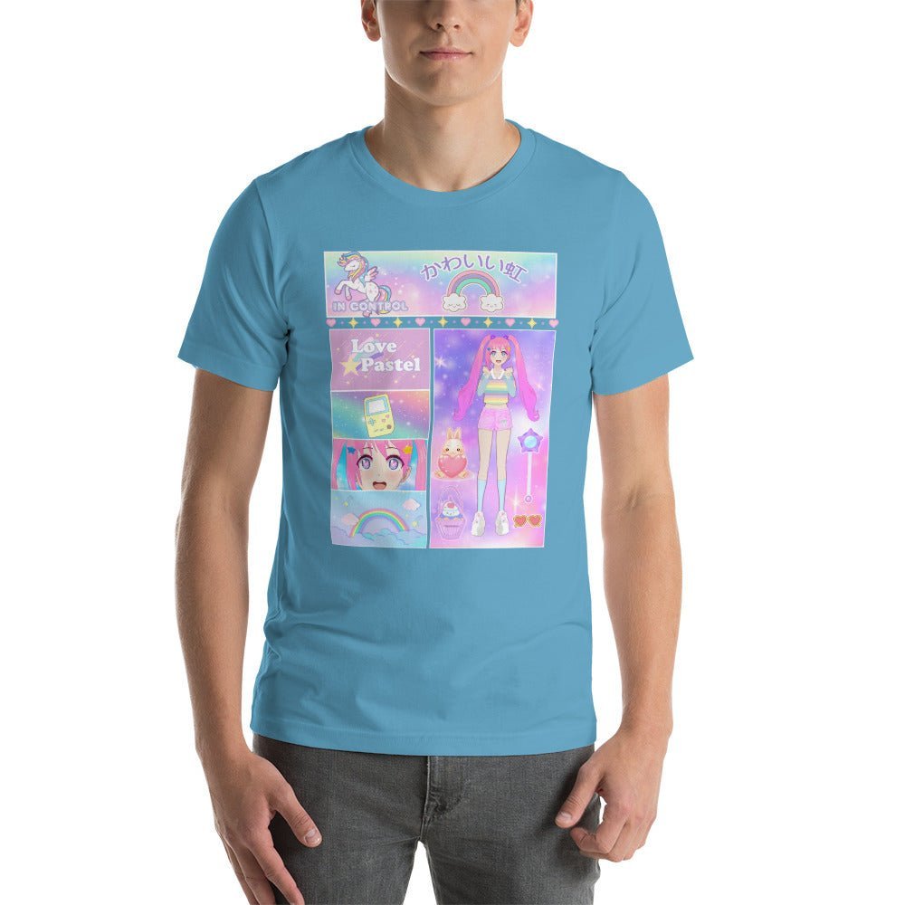 Love pastel Unisex t-shirt - In Control Clothing