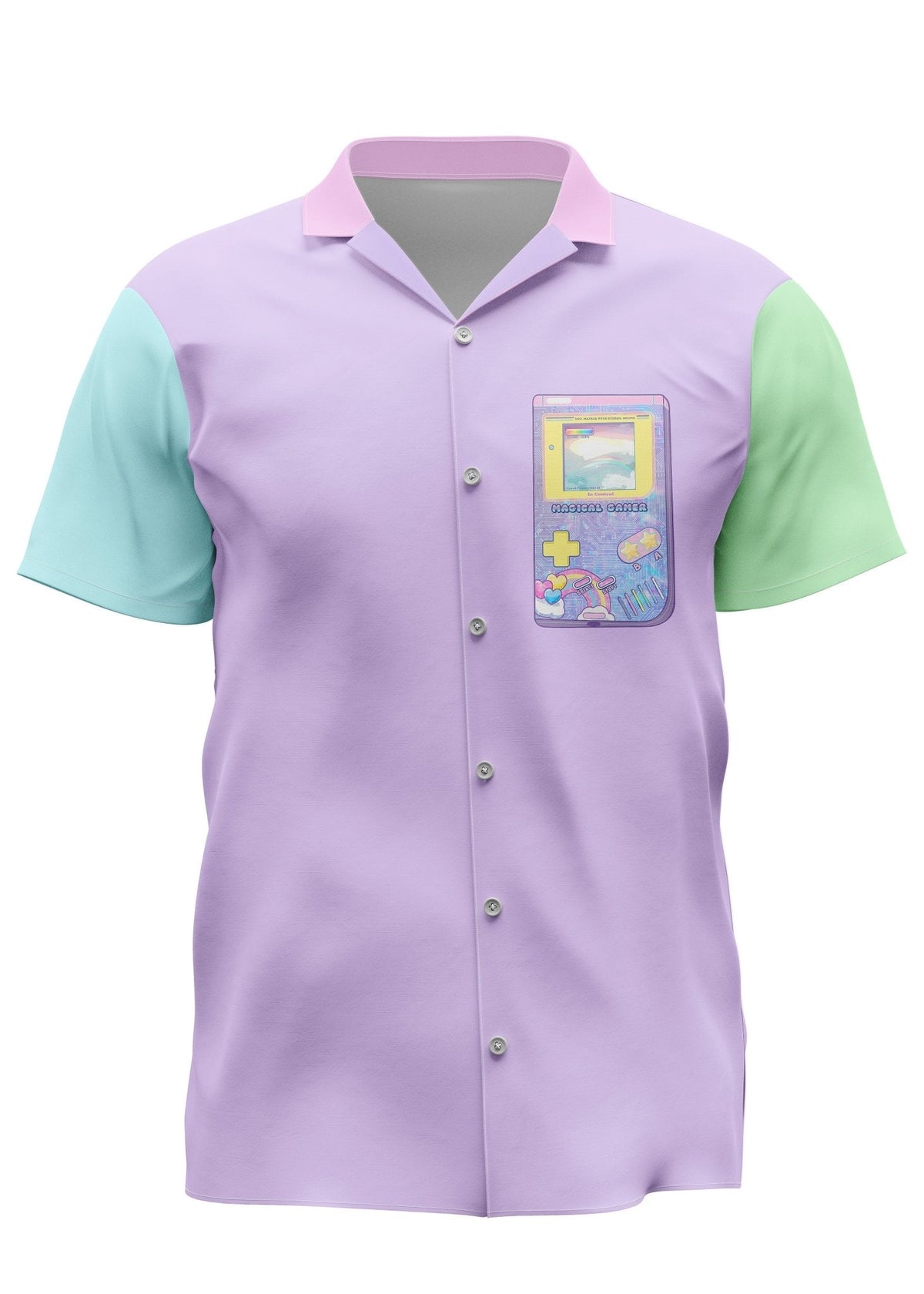 Magical Gamer Pastel Color Block Shirt - In Control Clothing