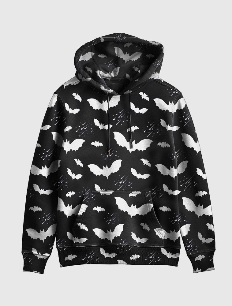 Mens Goth Bat Hoodie - In Control Clothing