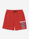 Men's Magic Garden Mushroom Red 5 Inch Shorts - In Control Clothing