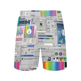 Mens Vaporwave Glitch Shorts - In Control Clothing