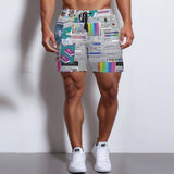 Mens Vaporwave Glitch Shorts - In Control Clothing