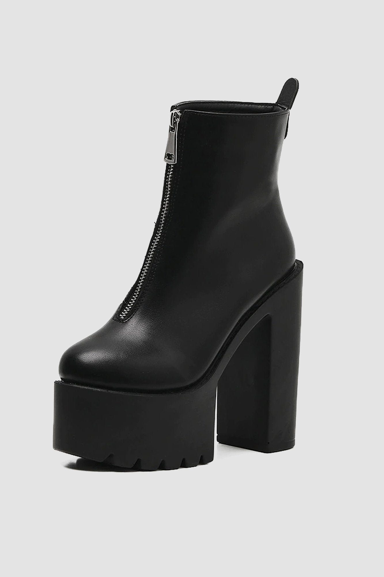 Midnight Lover Zip Up Ankle Heels – In Control Clothing