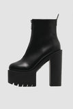 Midnight Lover Zip Up Ankle Heels - In Control Clothing