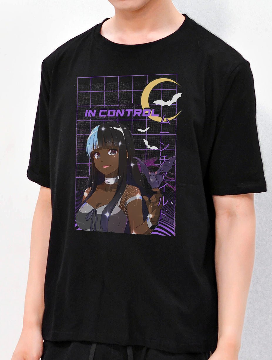 Moonlight Anime Graphic T-Shirt - In Control Clothing