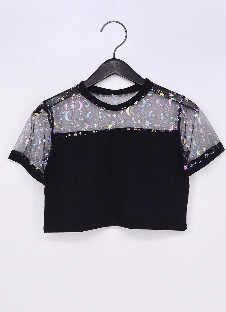 Mystic Nightfall Crop Top - In Control Clothing