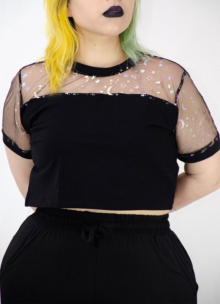 Mystic Nightfall Crop Top - In Control Clothing