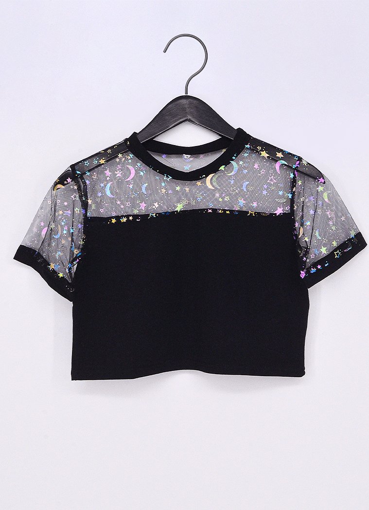 Mystic Nightfall Crop Top - In Control Clothing