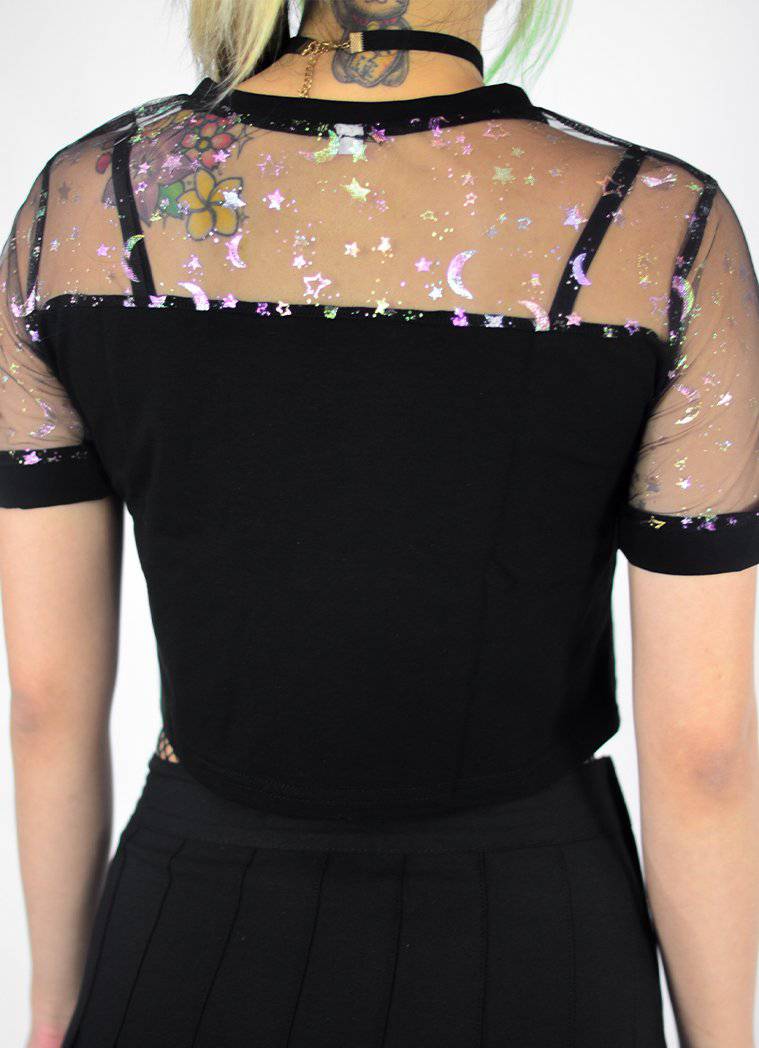 Mystic Nightfall Crop Top - In Control Clothing