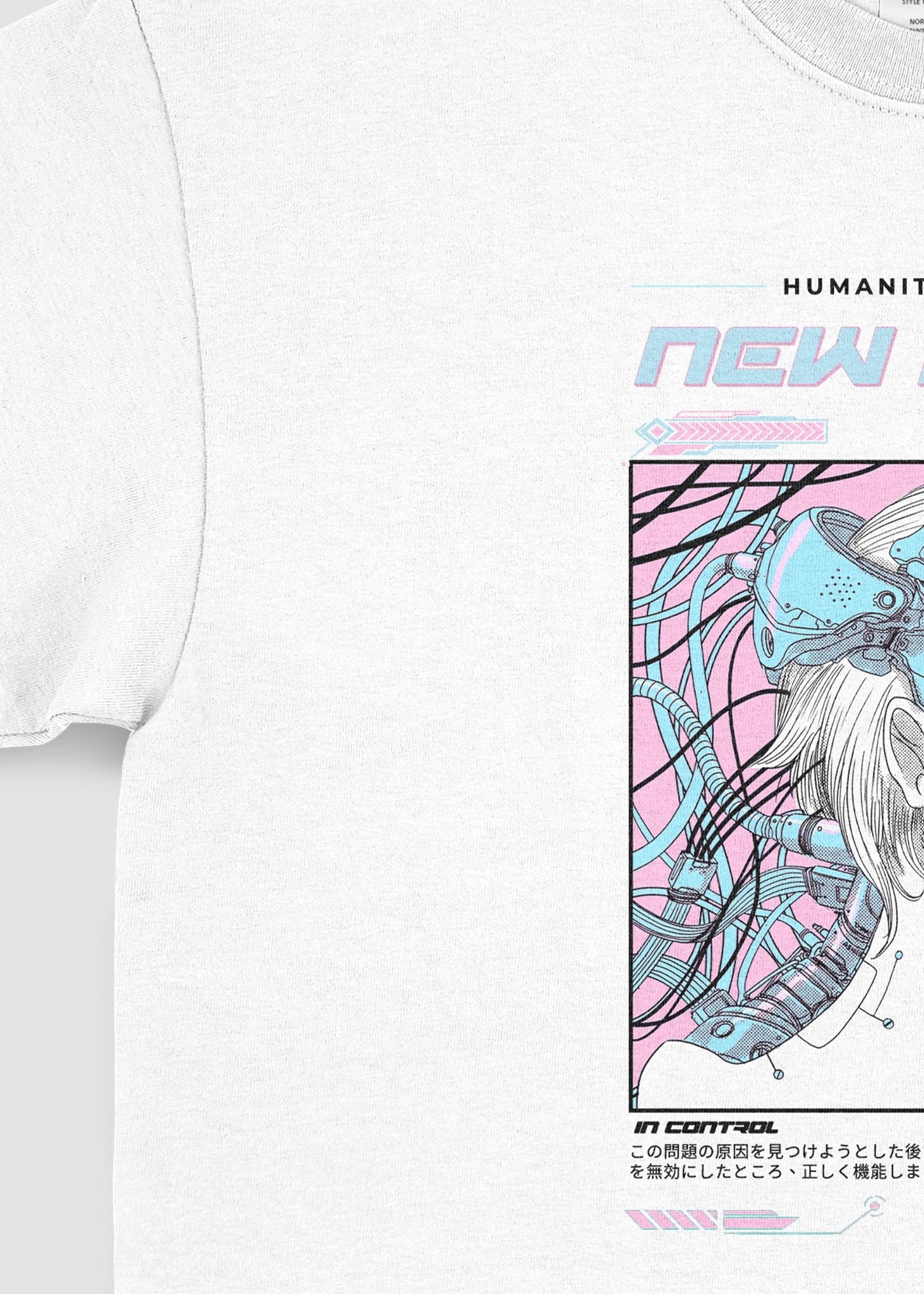 New World Cyberpunk Anime Graphic T-Shirt - In Control Clothing