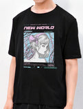 New World Cyberpunk Anime Graphic T-Shirt - In Control Clothing