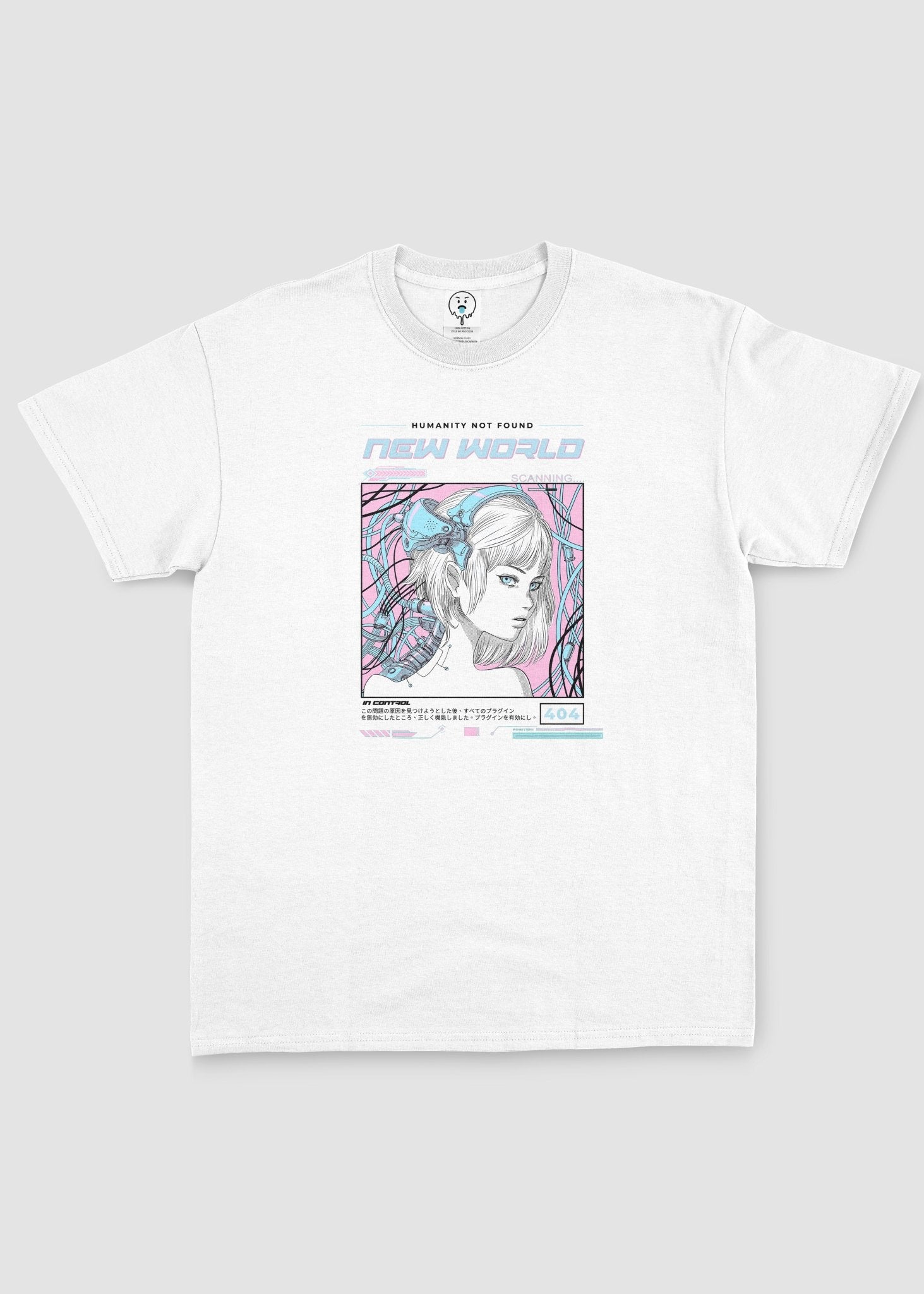 New World Cyberpunk Anime Graphic T-Shirt - In Control Clothing